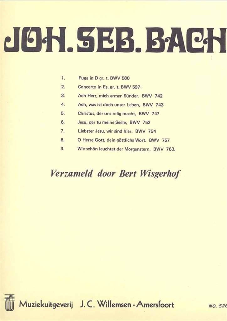 Fuge D BWV580 - Concert Es BWV597